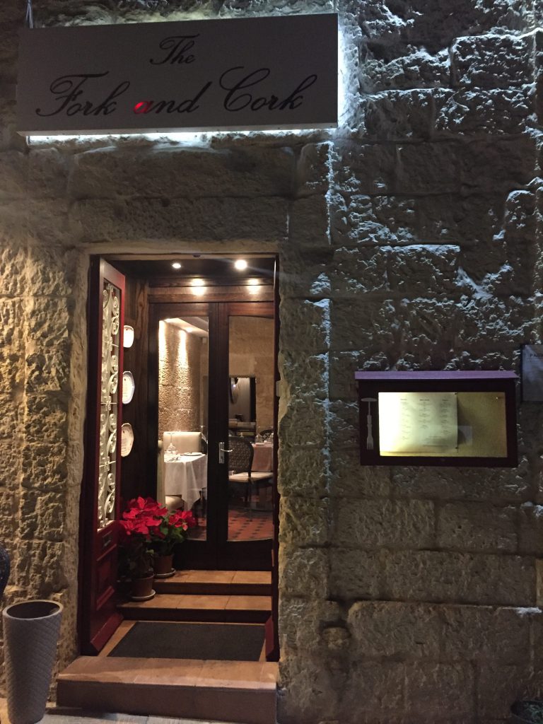 Restaurante en RabatMdina, Malta The Fork and Cork LaNaranjaViajera